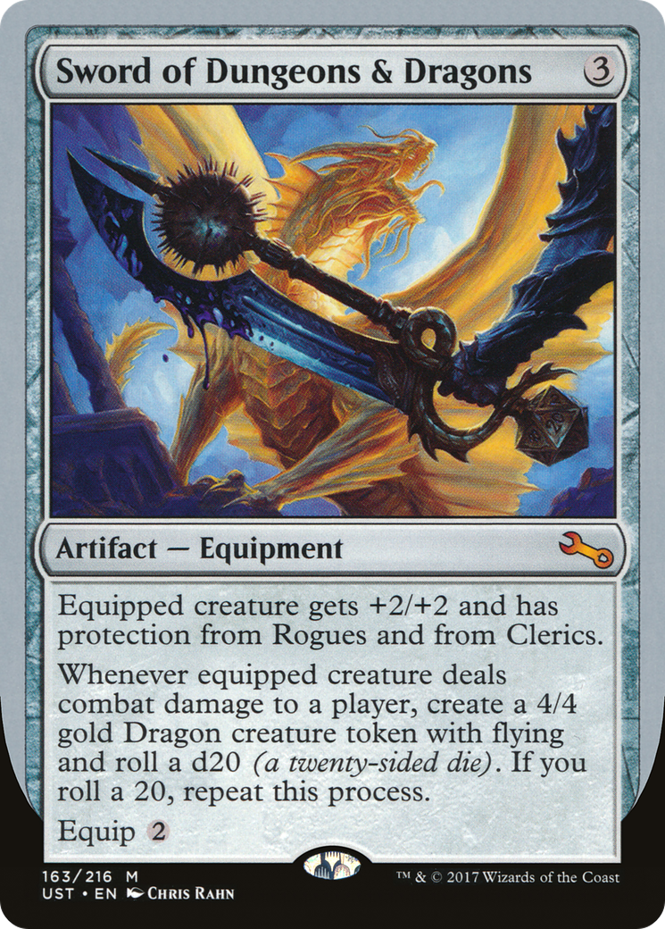 Image of Sword of Dungeons & Dragons (UST-163) - Unstable Foil