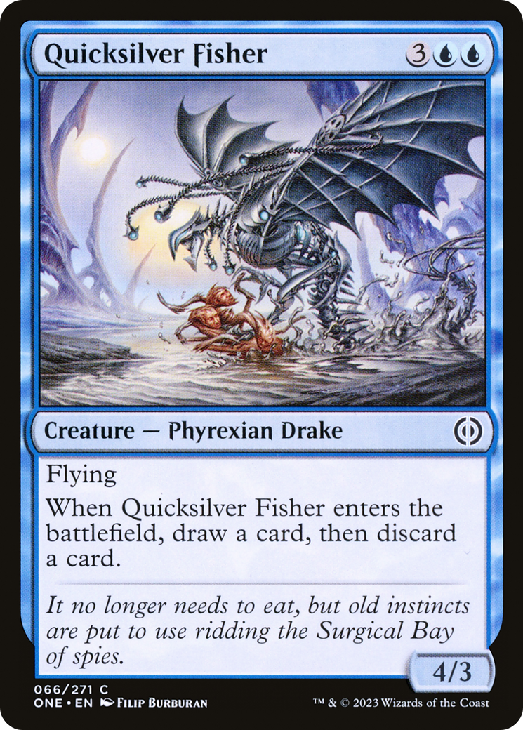 Image of Quicksilver Fisher (ONE-066) - Phyrexia: All Will Be One