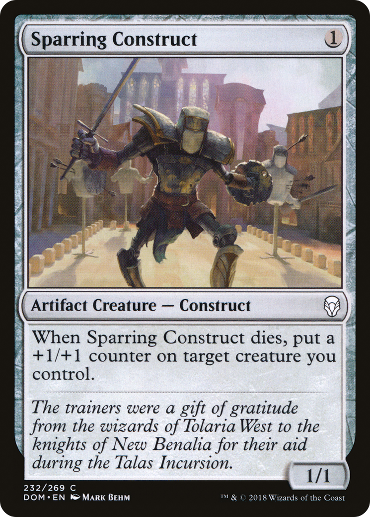Image of Sparring Construct (DOM-232) - Dominaria Foil