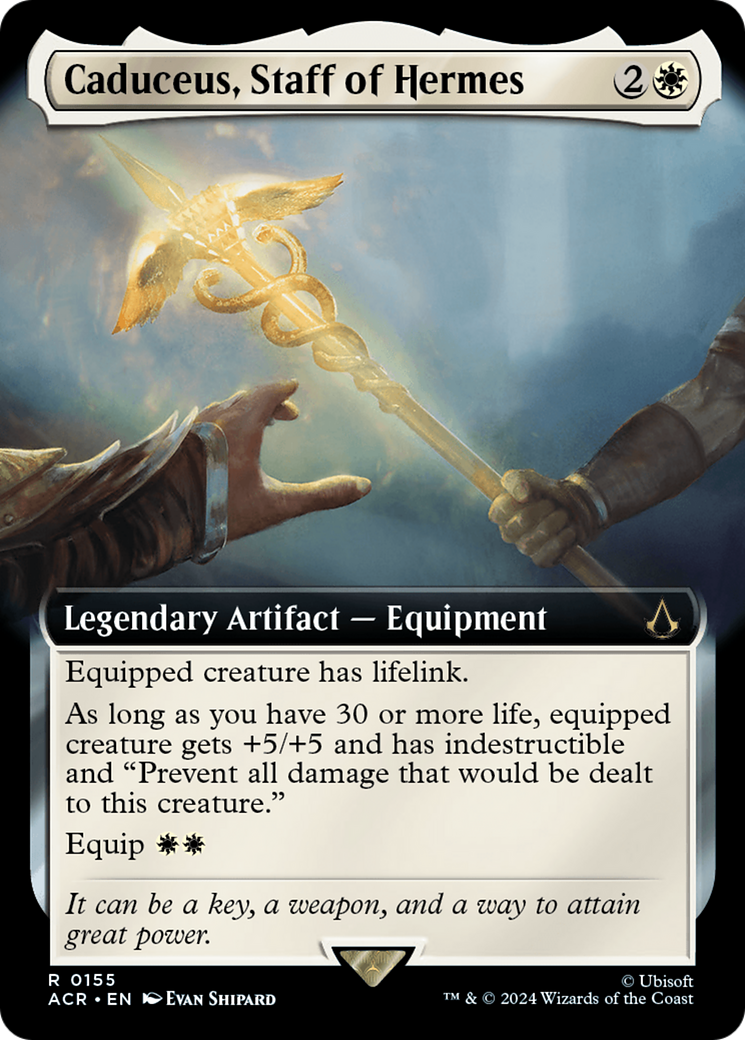 Image of Caduceus, Staff of Hermes (Extended Art) (ACR-155) - Assassin's Creed: (Extended Art) Foil