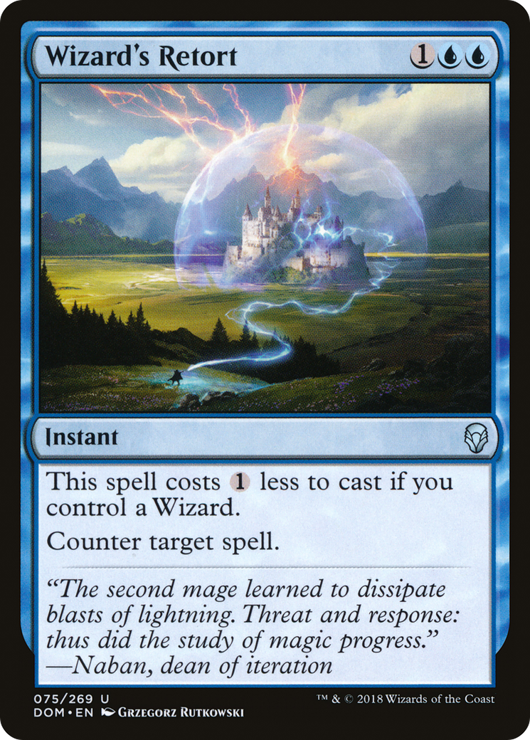 Image of Wizard's Retort (DOM-075) - Dominaria Foil