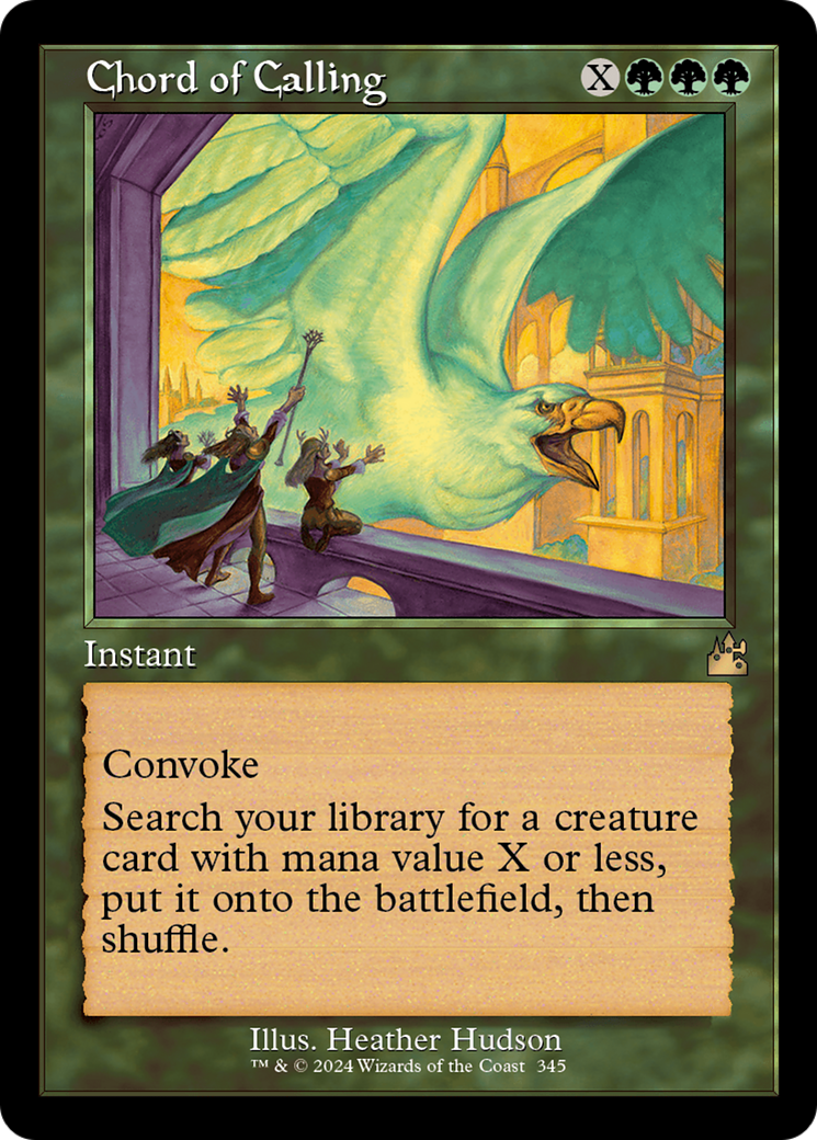 Image of Chord of Calling (Retro Frame) (RVR-345) - Ravnica Remastered Foil