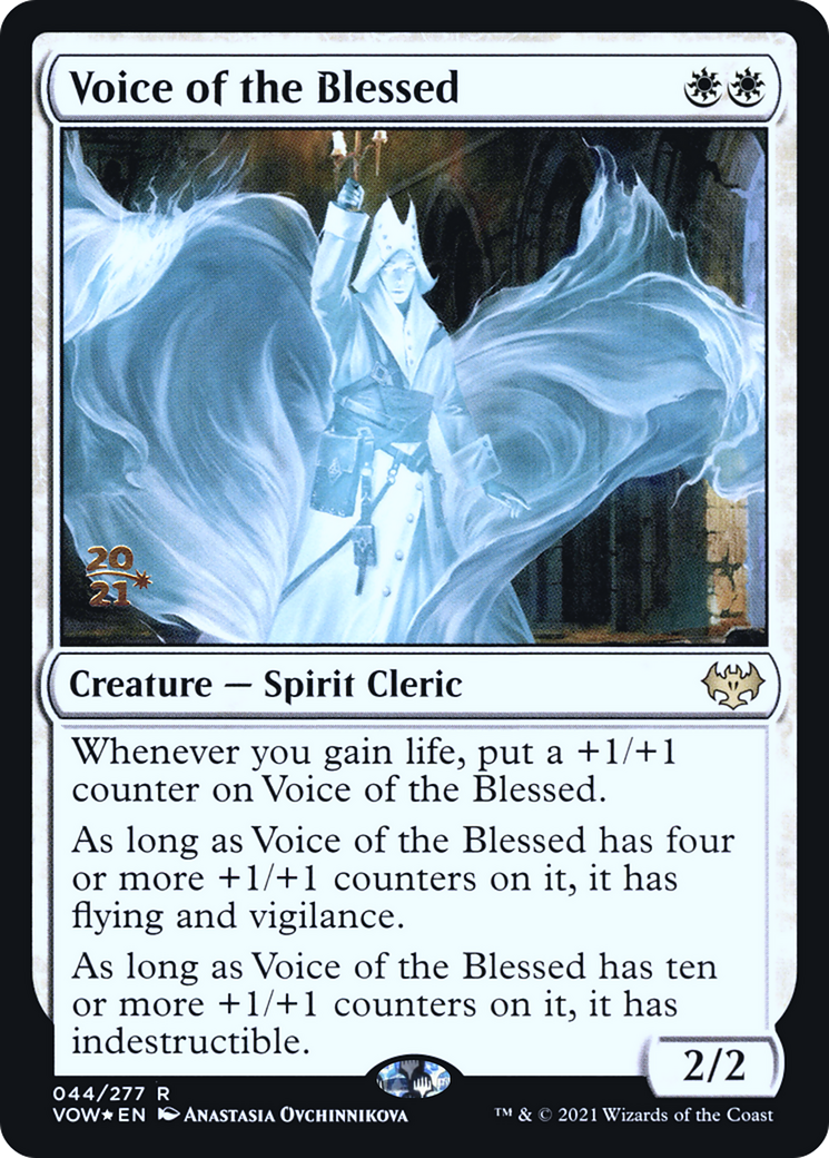 Image of Voice of the Blessed (PRE-044) - Innistrad: Crimson Vow Promos Foil