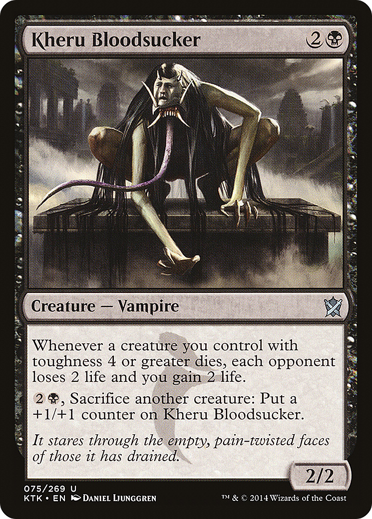 Image of Kheru Bloodsucker (KTK-075) - Khans of Tarkir