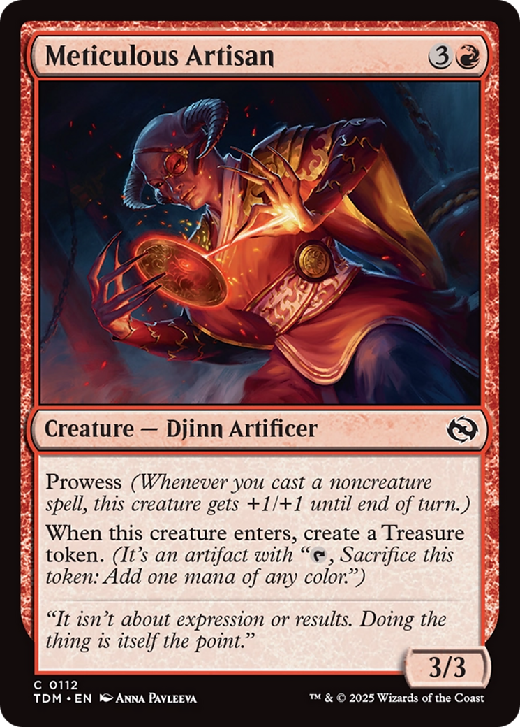 Image of Meticulous Artisan (TDM-112) - Tarkir: Dragonstorm Foil