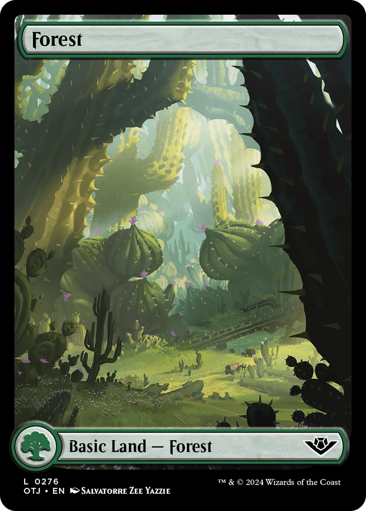 Image of Forest (0276) (OTJ-276) - Outlaws of Thunder Junction Foil