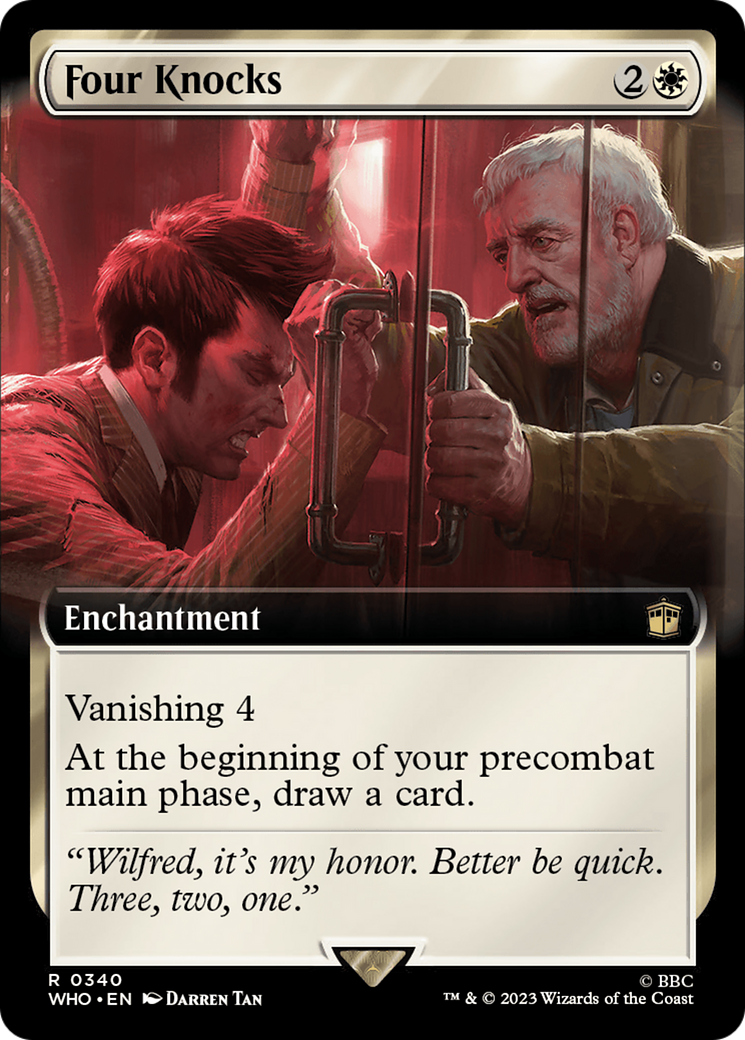 Image of Four Knocks (Extended Art) (WHO-340) - Doctor Who: (Extended Art) Foil