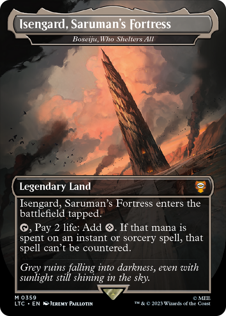 Image of Isengard, Saruman's Fortress - Boseiju, Who Shelters All (LTC-359) - Tales of Middle-earth Commander / Isengard, Saruman's Fortress (Borderless)
