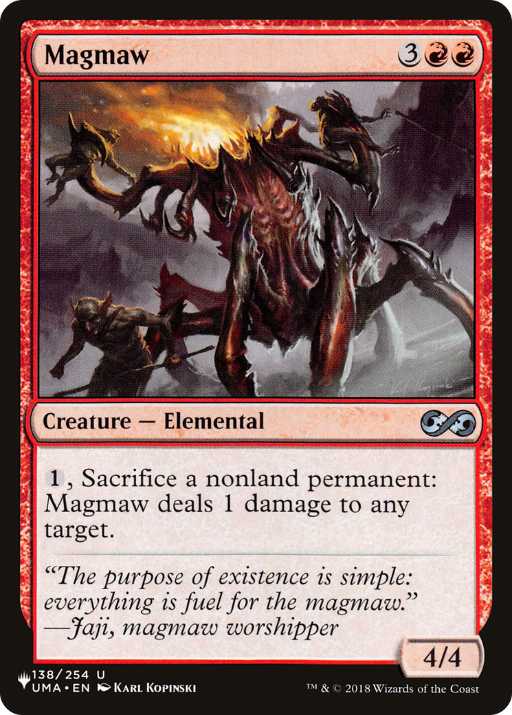 Image of Magmaw (LIST-UMA-138) - The List