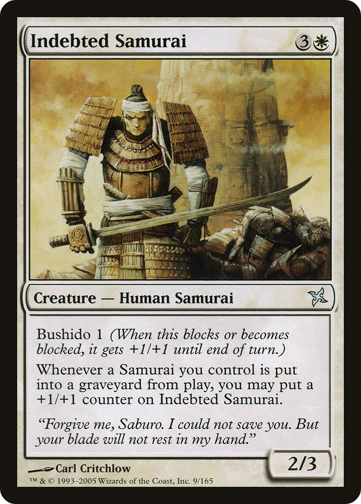 Image of Indebted Samurai (BOK-009) - Betrayers of Kamigawa