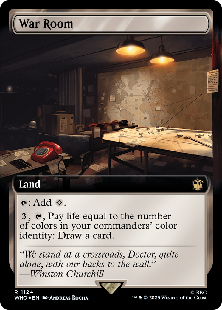 Image of War Room (Extended Art) (Surge Foil) (WHO-1124) - Doctor Who: (Extended Art) Foil