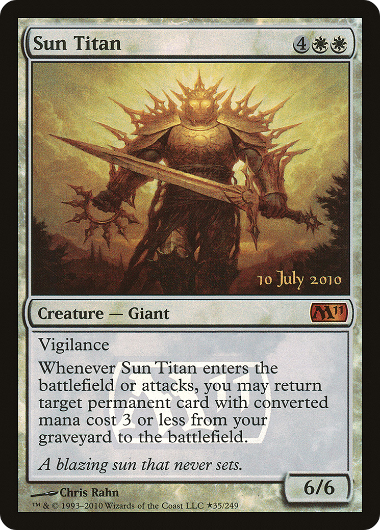 Image of Sun Titan (PRE-035) - Magic 2011 Promos Foil