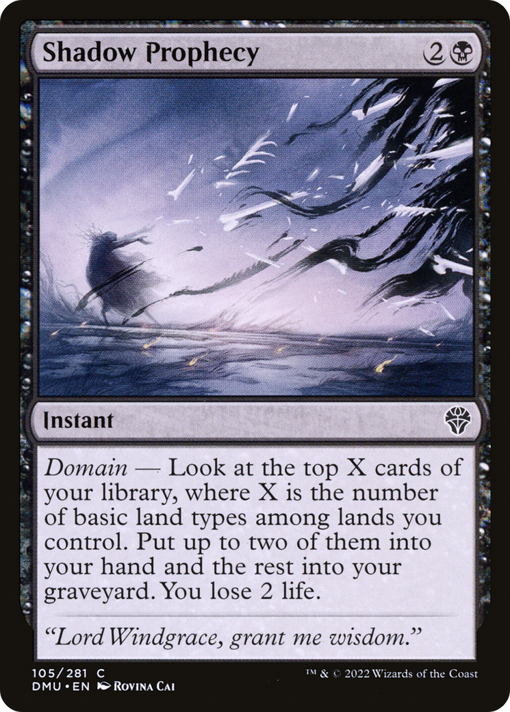 Image of Shadow Prophecy (DMU-105) - Dominaria United Foil
