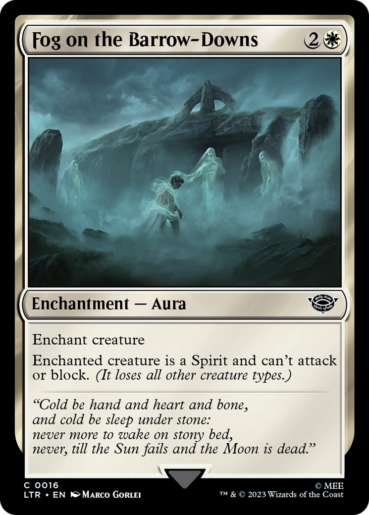 Image of Fog on the Barrow-Downs (LTR-016) - The Lord of the Rings: Tales of Middle-earth Foil