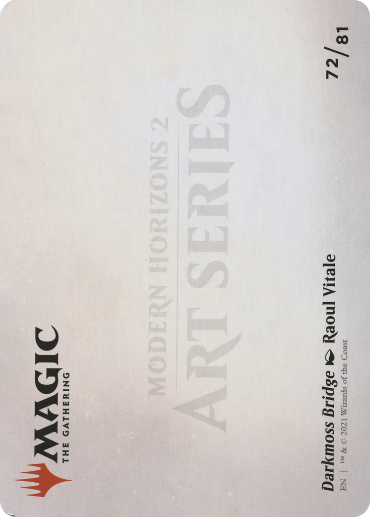 Image of Darkmoss Bridge // Darkmoss Bridge (AMH2-072) - Modern Horizons 2 Art Series (Borderless)