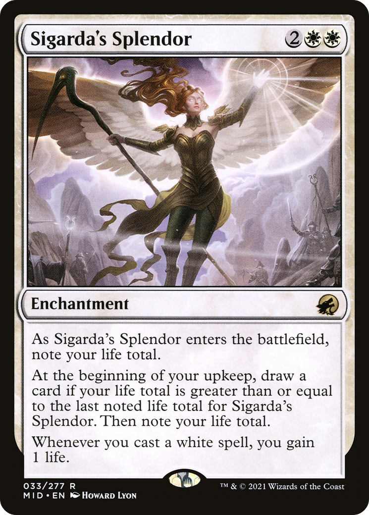 Image of Sigarda's Splendor (MID-033) - Innistrad: Midnight Hunt Foil