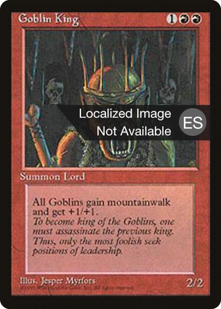 Image of Goblin King (4BB-) - Fourth Edition Foreign Black Border