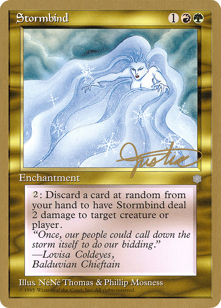 Image of Stormbind - 1996 Mark Justice (ICE) (WCD-) - Pro Tour Collector Set