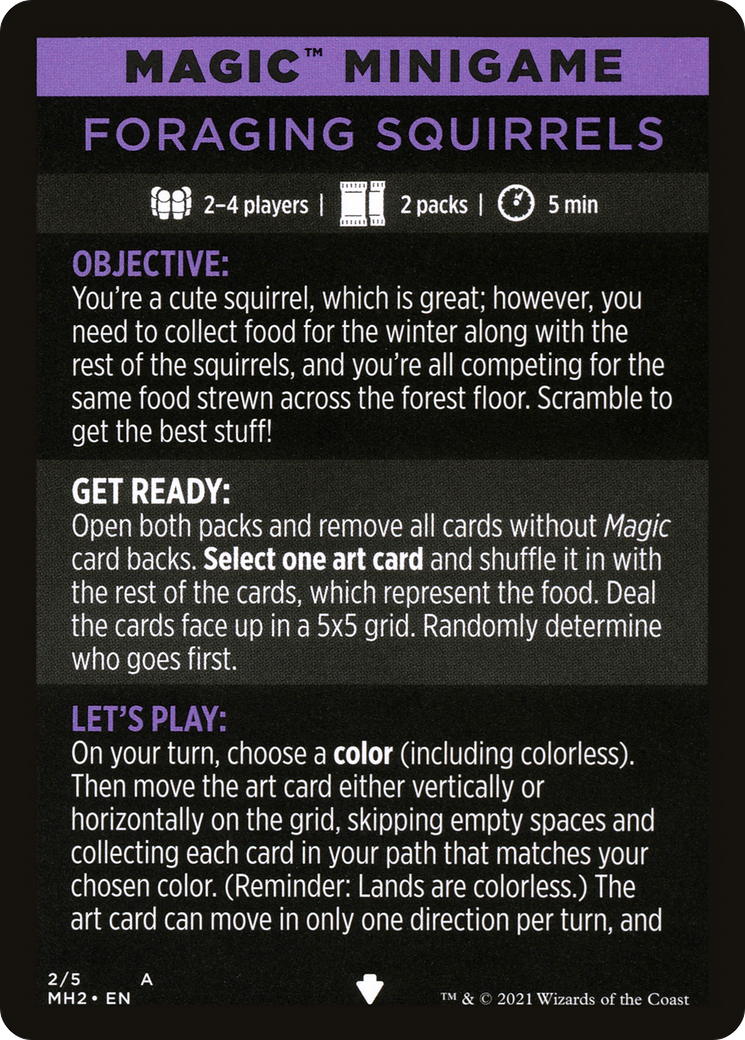 Image of Foraging Squirrels // Foraging Squirrels (cont'd) (MMH2-002) - Modern Horizons 2 Minigames Foil
