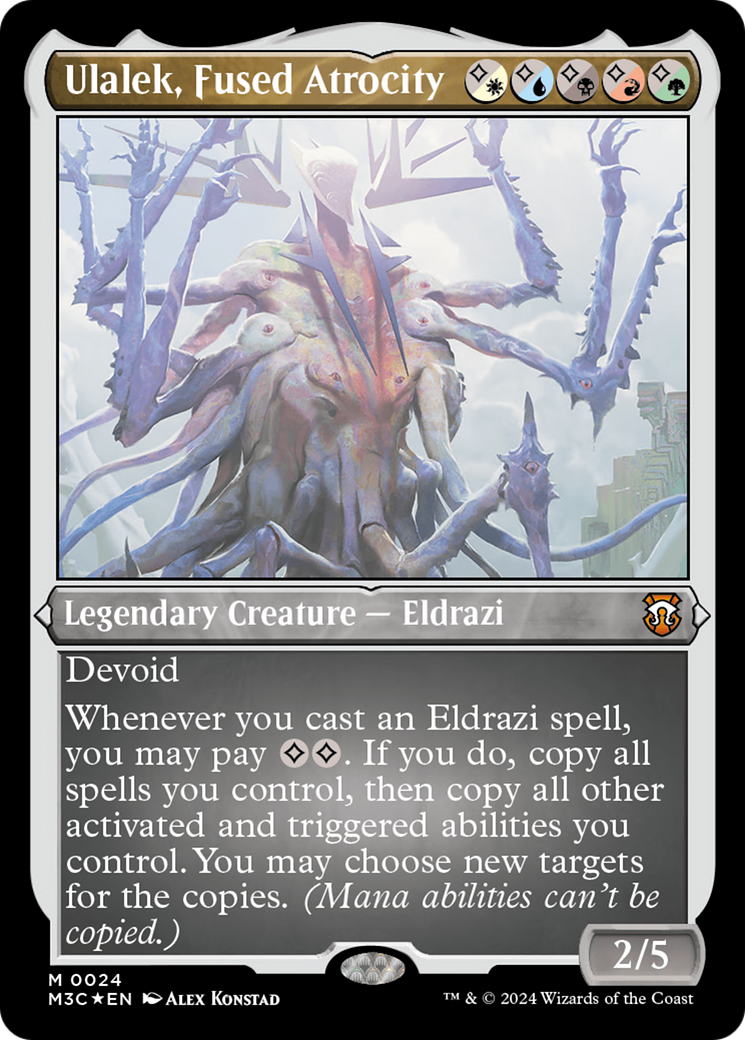Image of Ulalek, Fused Atrocity (M3C-024) - Modern Horizons 3 Commander Etched Foil