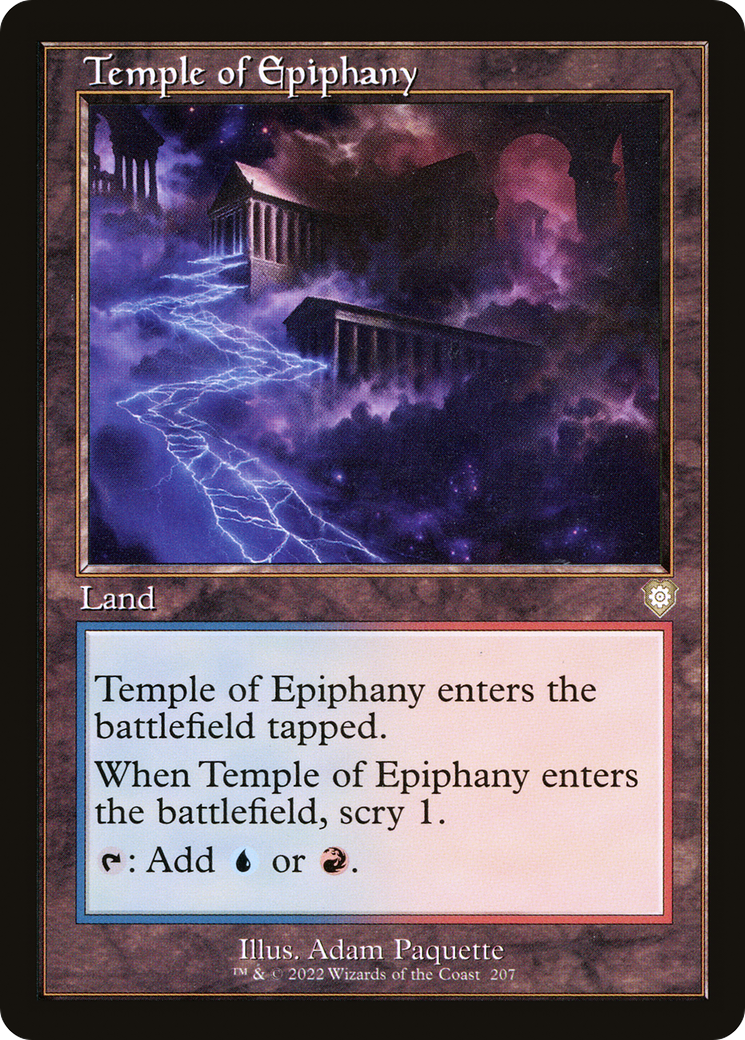 Image of Temple of Epiphany (Retro Frame) (BRC-207) - The Brothers' War Commander