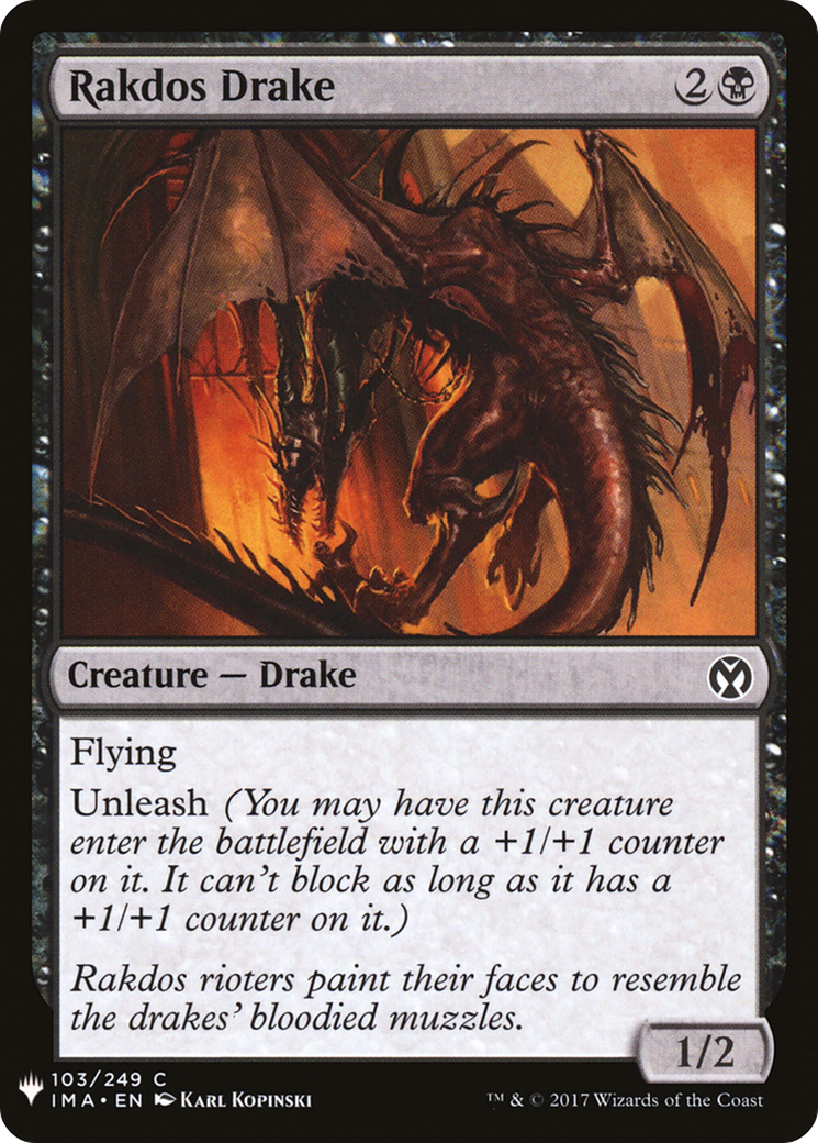 Image of Rakdos Drake (LIST-IMA-103) - The List