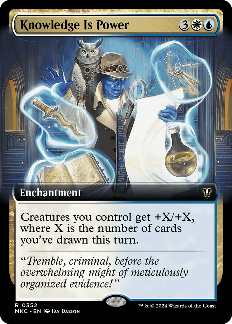 Image of Knowledge is Power (Extended Art) (MKC-352) - Murders at Karlov Manor Commander: (Extended Art)