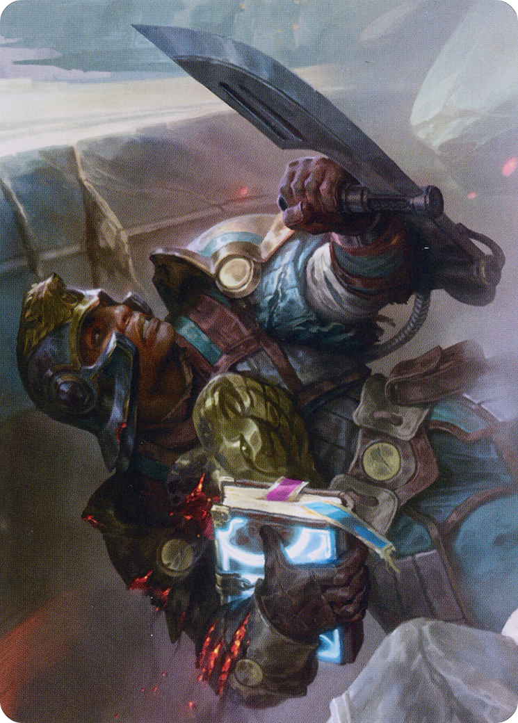 Image of Retrieval Agent // Retrieval Agent (ABRO-011) - The Brothers' War Art Series (Borderless) Foil