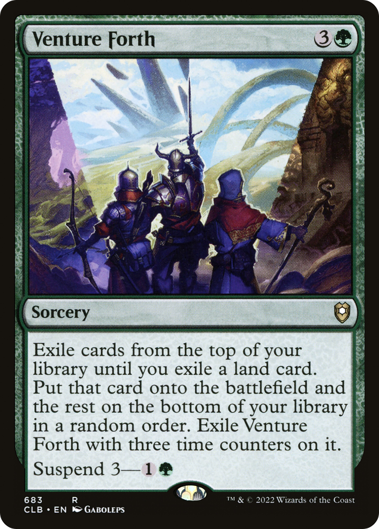 Image of Venture Forth (CLB-683) - Commander Legends: Battle for Baldur's Gate