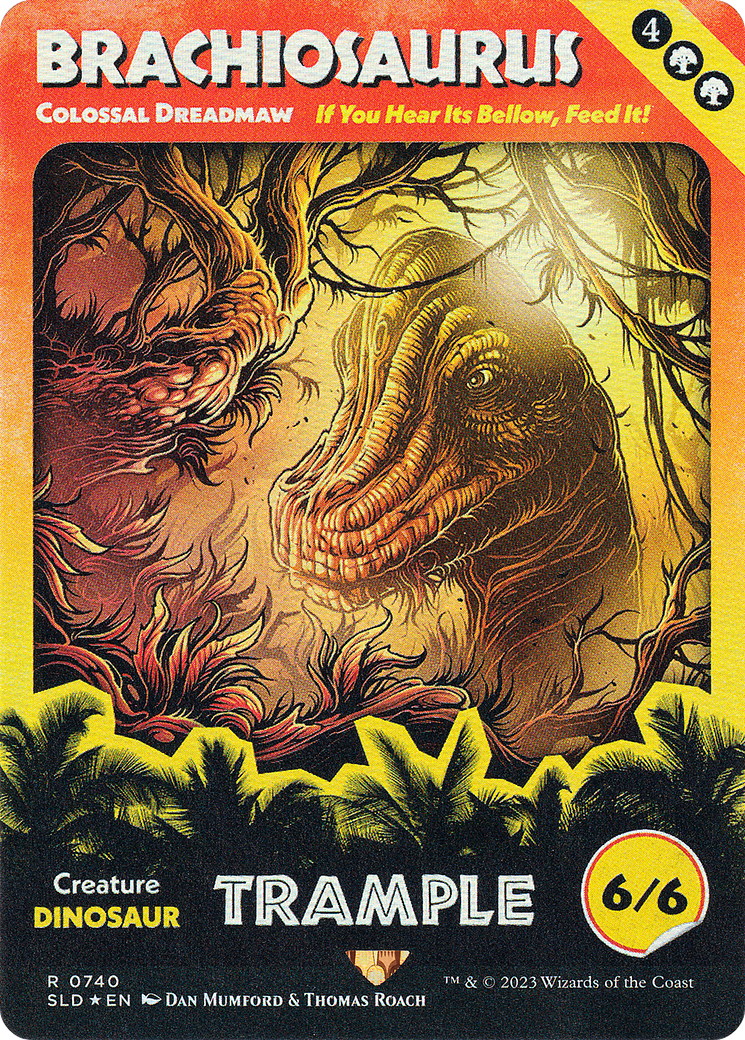 Image of Brachiosaurus - Colossal Dreadmaw (SLD-740) - Secret Lair Drop / Brachiosaurus (Borderless)
