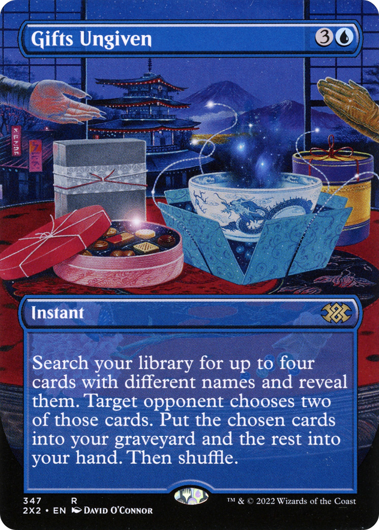 Image of Gifts Ungiven (Borderless) (2X2-347) - Double Masters 2022 (Borderless) Foil