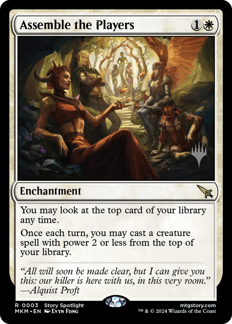 Image of Assemble the Players (PPMKM-003) - Murders at Karlov Manor Promos Foil