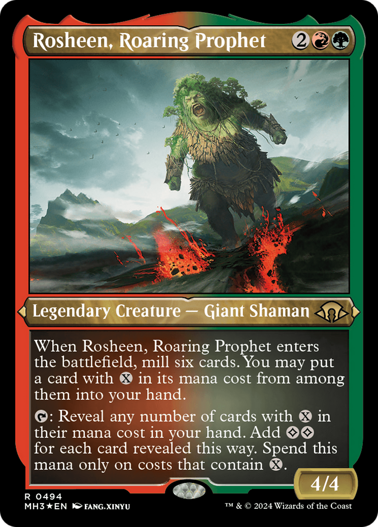 Image of Rosheen, Roaring Prophet (Foil Etched) (MH3-494) - Modern Horizons 3 Foil