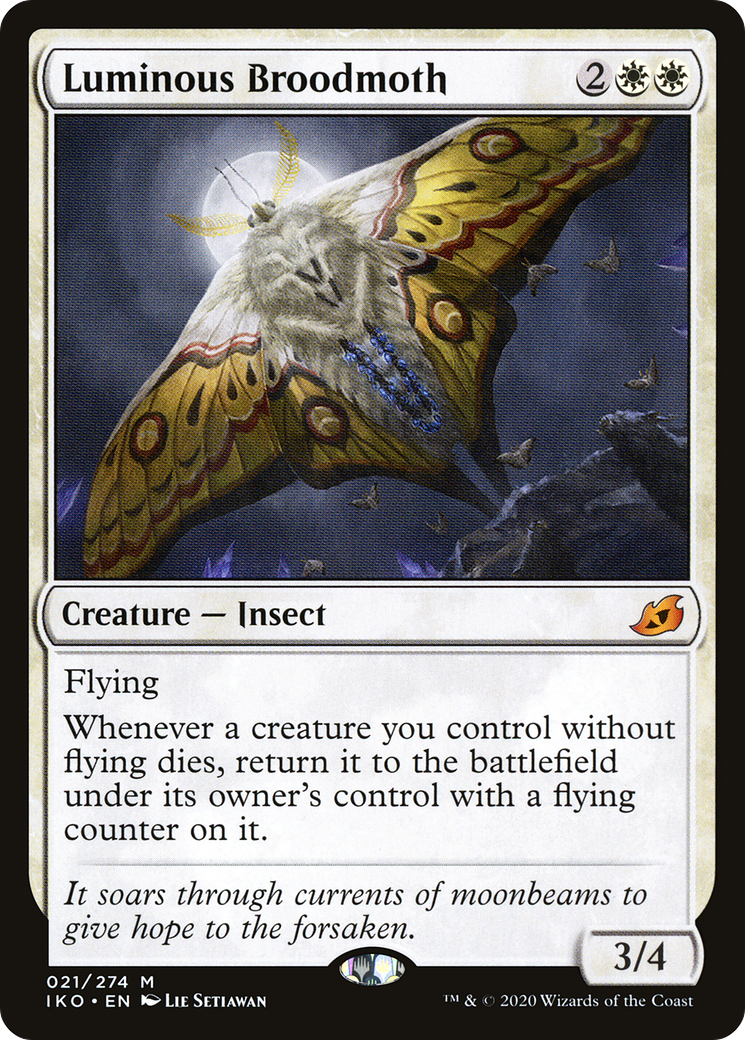 Image of Luminous Broodmoth (IKO-021) - Ikoria: Lair of Behemoths Foil