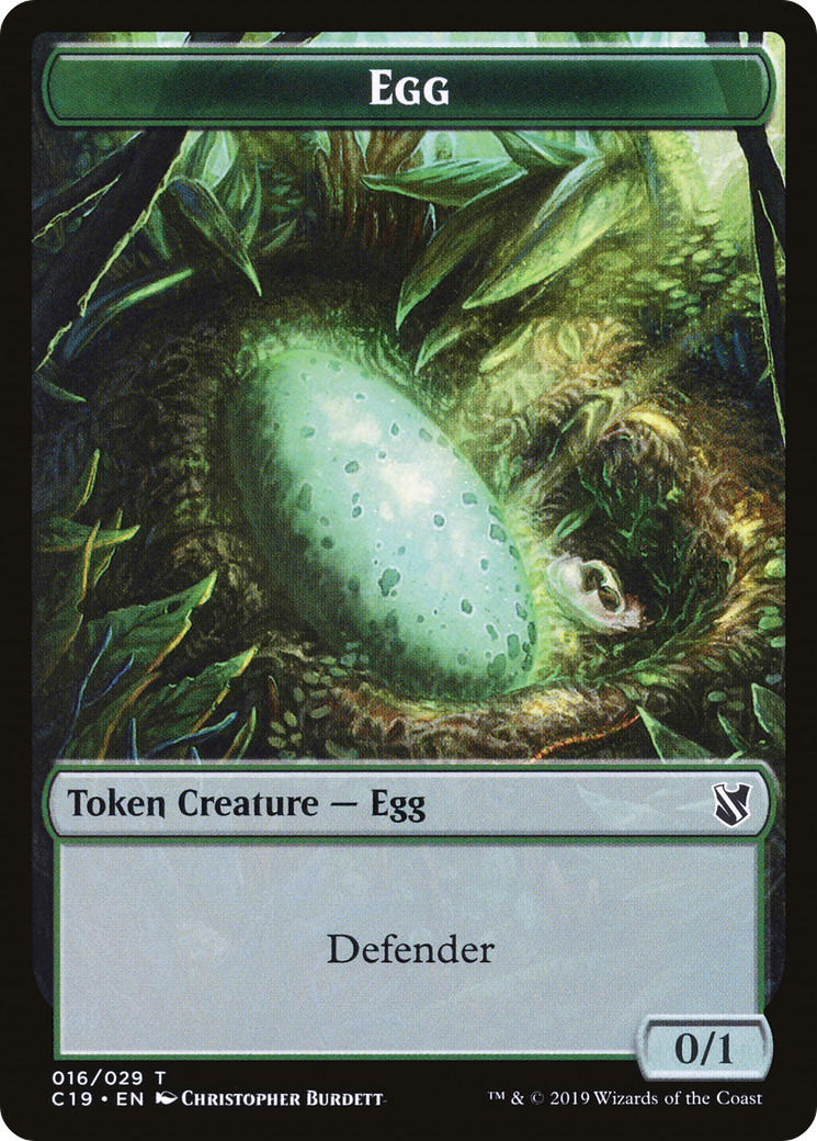 Image of Egg (TC19-016) - Commander 2019 Tokens