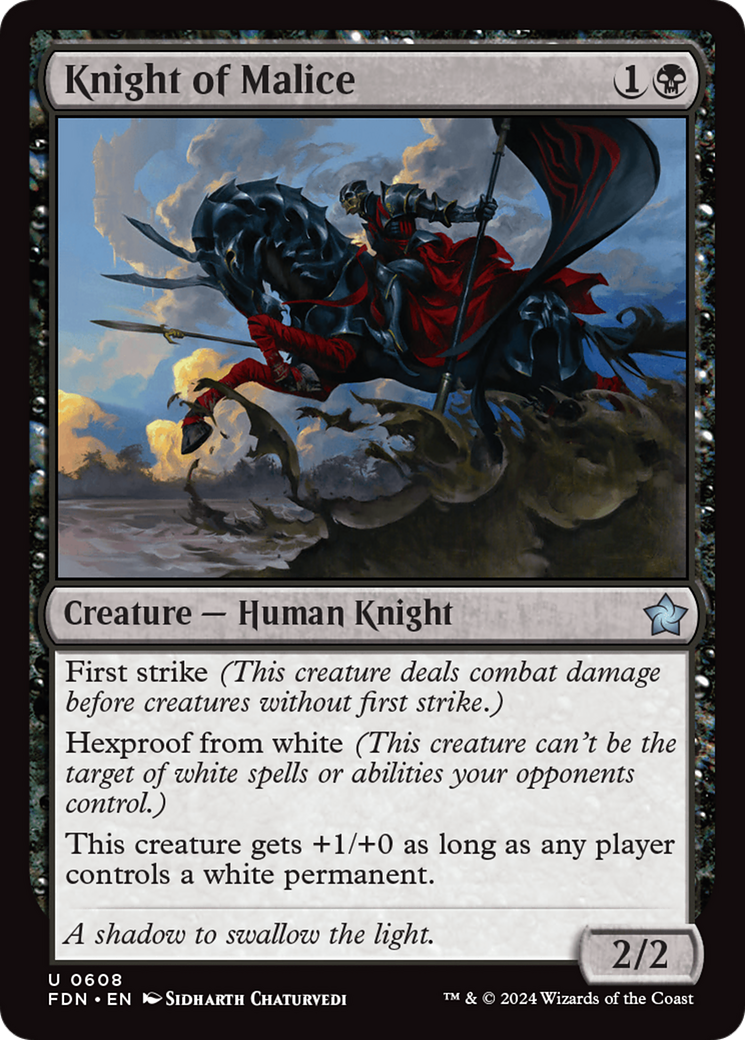 Image of Knight of Malice (FDN-608) - Foundations