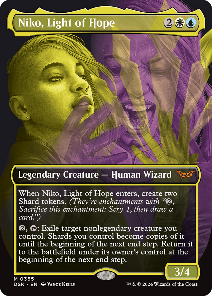 Image of Niko, Light of Hope (Showcase) (DSK-355) - Duskmourn: House of Horror (Borderless)