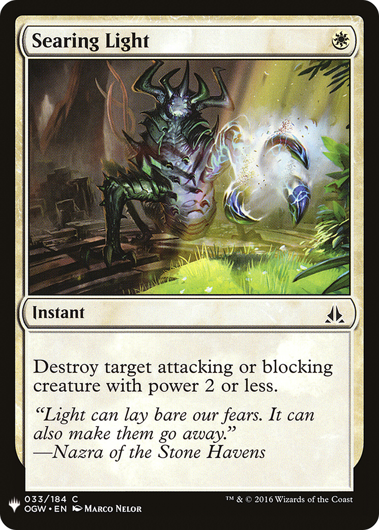 Image of Searing Light (LIST-OGW-33) - The List