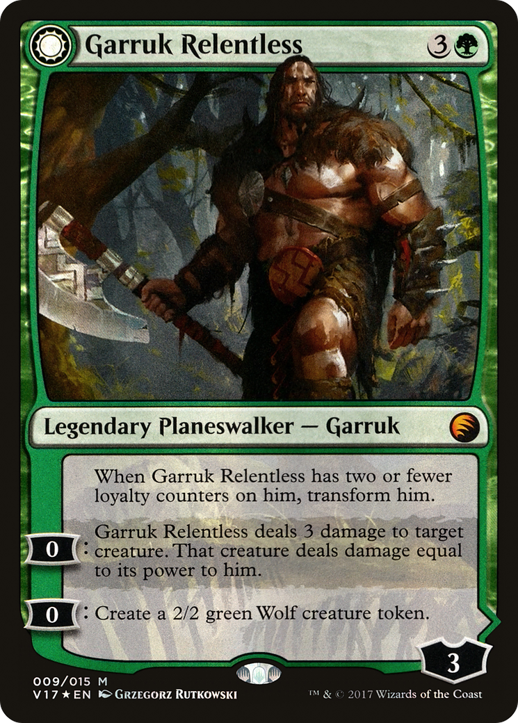 Image of Garruk Relentless (V17-009) - From the Vault: Transform: (Double Faced Transform) Foil