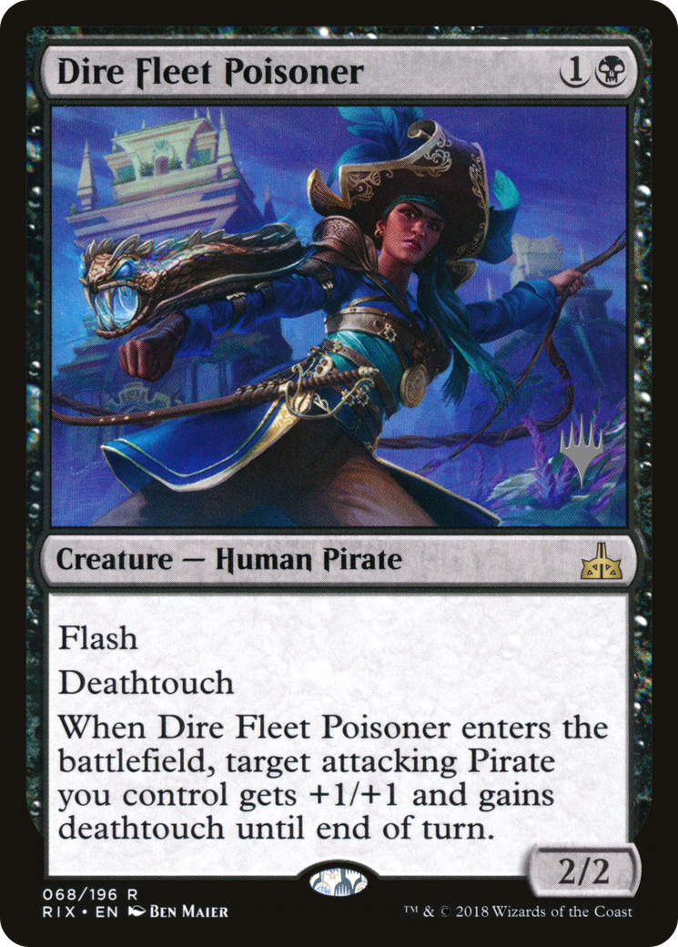 Image of Dire Fleet Poisoner (PPM20-68P) - Rivals of Ixalan Promos Foil
