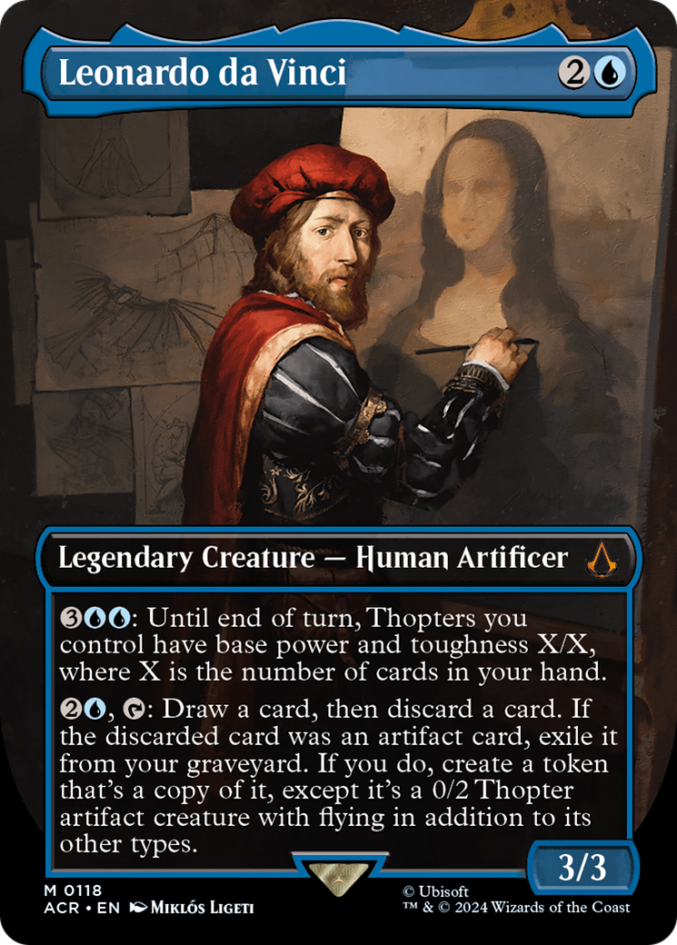 Image of Leonardo da Vinci (Borderless) (ACR-118) - Assassin's Creed (Borderless)