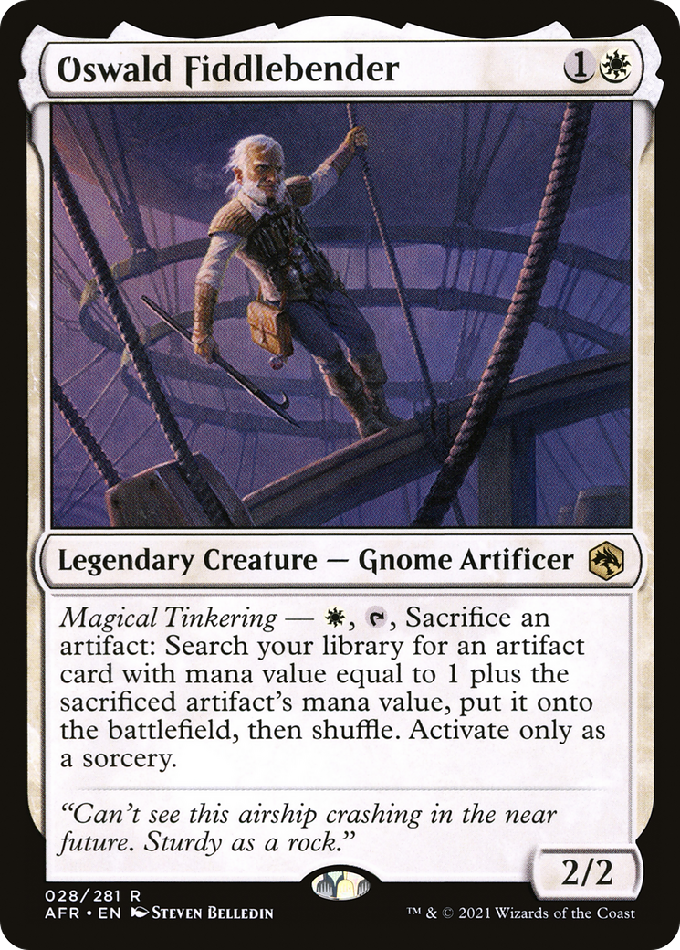 Image of Oswald Fiddlebender (AFR-028) - Adventures in the Forgotten Realms Foil