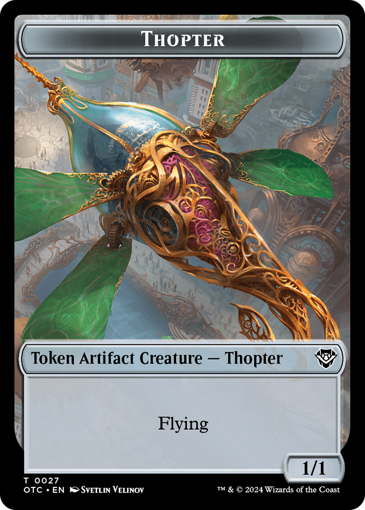 Image of Thopter (TOTC-027) - Outlaws of Thunder Junction Commander Tokens