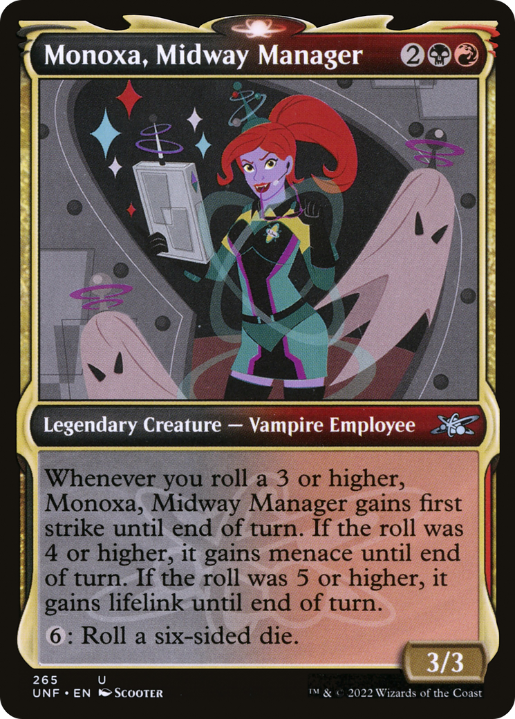 Image of Monoxa, Midway Manager (Showcase) (UNF-265) - Unfinity: (Showcase)