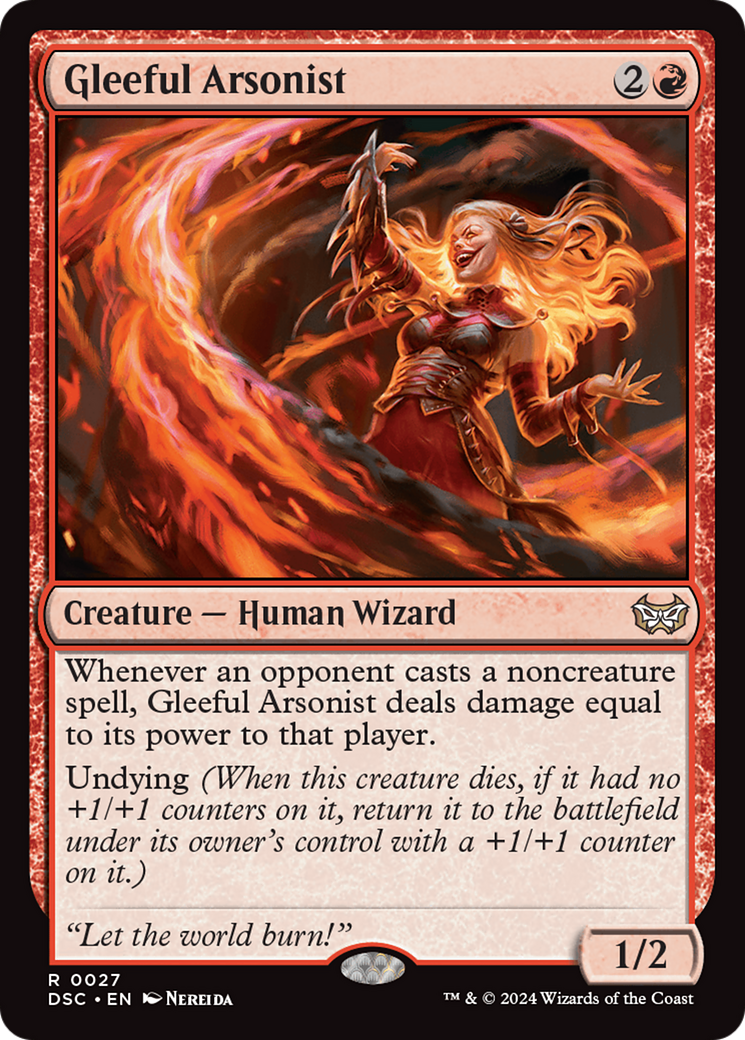 Image of Gleeful Arsonist (DSC-027) - Duskmourn: House of Horror Commander