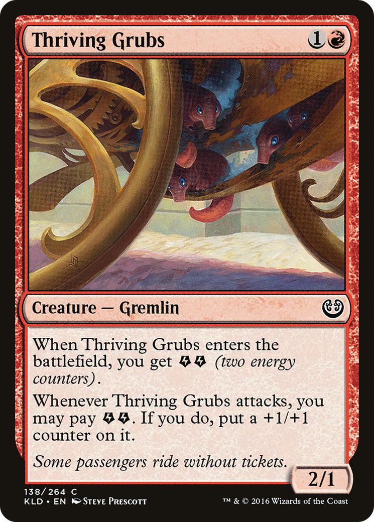 Image of Thriving Grubs (KLD-138) - Kaladesh Foil