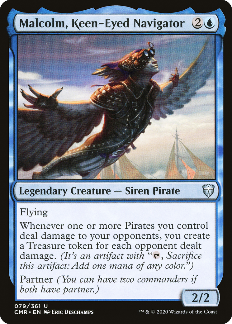 Image of Malcolm, Keen-Eyed Navigator (CMR-079) - Commander Legends