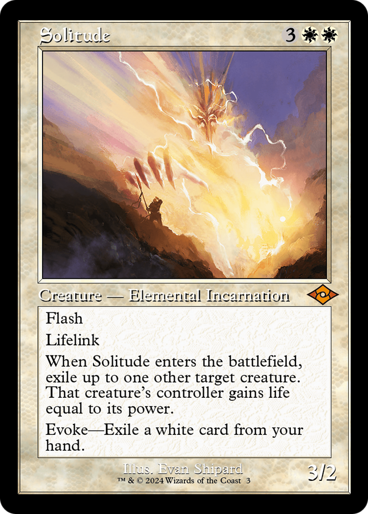 Image of Solitude (Retro Frame) (MH2-003) - Modern Horizons 2 Timeshifts Foil
