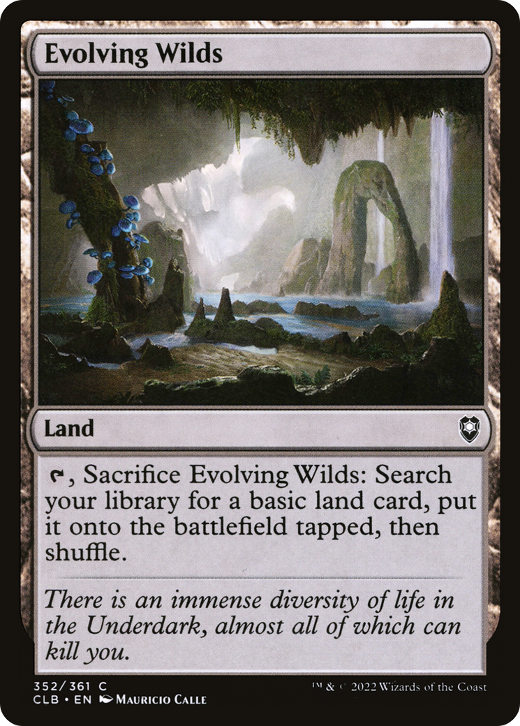 Image of Evolving Wilds (CLB-352) - Commander Legends: Battle for Baldur's Gate