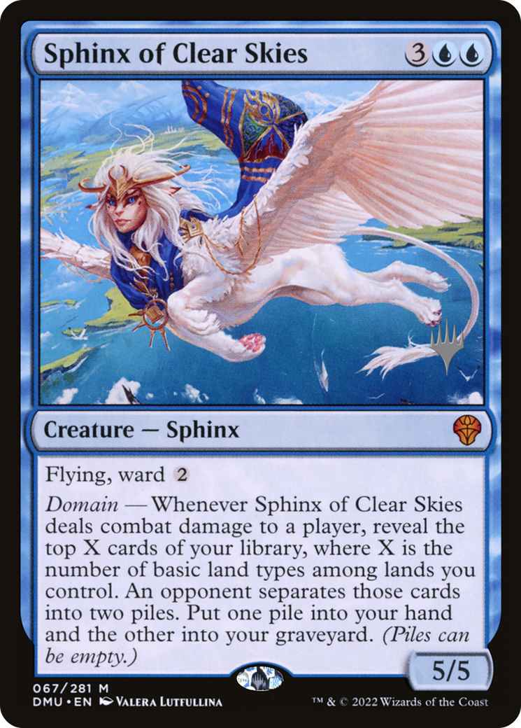 Image of Sphinx of Clear Skies (PPDMU-067) - Dominaria United Promos Foil